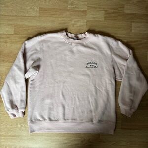 White Fox light pink sweatshirt